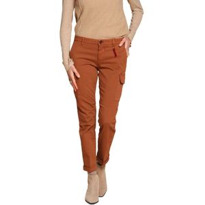 Mason's, Dames, Broeken, Bruin, Maat: 3XS Satijn,