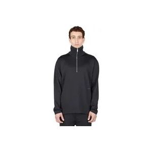 Lanvin Jersey Polo Sweatshirt , Black , Heren , Maat: S