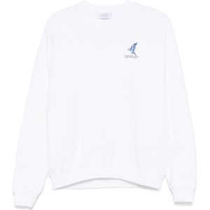 Off White, Dames, Sweatshirts & Hoodies, Wit, Maat: XS Katoen,