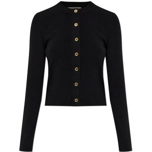 Michael Kors, Dames, Truien, Zwart, Maat: L Wol,