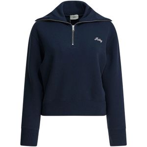 Autry, Dames, Sweatshirts & Hoodies, Blauw, Maat: XS Katoen,