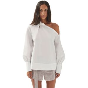 Alohas, Dames, Blouses & Shirts, Wit, Maat: XS