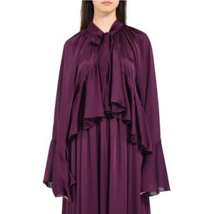 Actualee, Dames, Blouses & Shirts, Paars, Maat: M