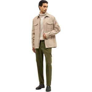 Boglioli, Heren, Jassen, Beige, Maat: S Wol,