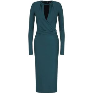 Giorgio Armani, Dames, Jurken, Groen, Maat: M Viscose,