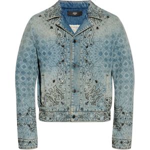 Amiri, Heren, Jassen, Blauw, Maat: L Katoen,