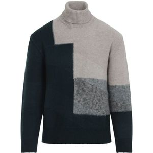 Zegna, Heren, Truien, Veelkleurig, Maat: L Kasjmier,