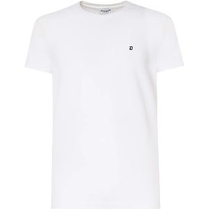 Dondup, Heren, Tops, Wit, Maat: S Katoen,