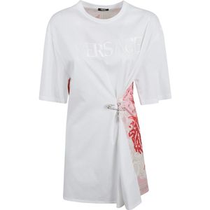 Versace, Dames, Tops, Wit, Maat: 2XS Jersey,