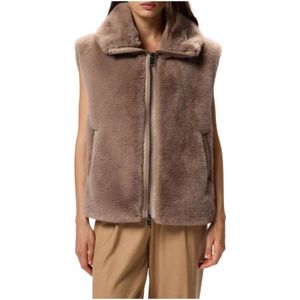 Pinko - Vesten - Beige - Polyester - Jas voor Dames