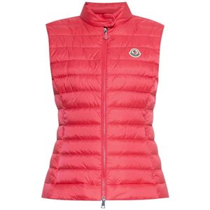 Moncler, Dames, Jassen, Rood, Maat: S Leer,