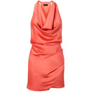 Andamane, Dames, Jurken, Rood, Maat: S Satijn,