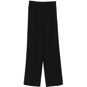 Dolce & Gabbana, Dames, Broeken, Zwart, Maat: XS Wol,