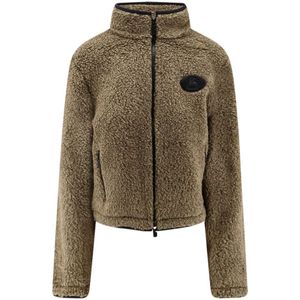 Burberry, Dames, Jassen, Beige, Maat: 2XL Fleece,