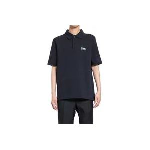 Burberry Zwarte Eend Logo Polo , Black , Heren , Maat: XL