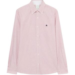 Brooks Brothers, Heren, Overhemden, Rood, Maat: S Katoen,