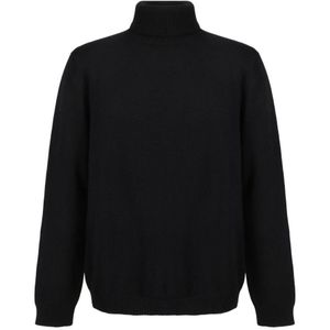 Roberto Collina, Heren, Truien, Zwart, Maat: XL Wol,