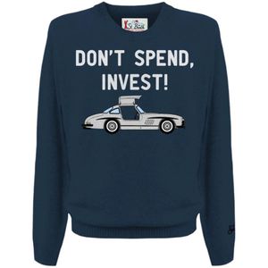 MC2 Saint Barth, Heren, Truien, Blauw, Maat: L Wol,