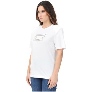 Elisabetta Franchi, Dames, Tops, Wit, Maat: XS