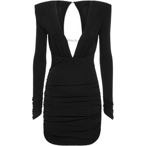 Philipp Plein, Dames, Jurken, Zwart, Maat: S Viscose,