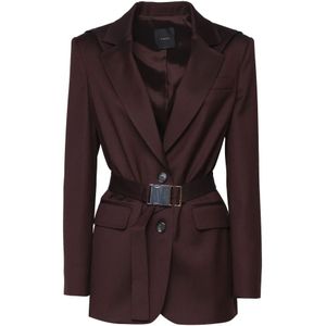 Pinko, Dames, Jassen, Rood, Maat: XS Flanel,