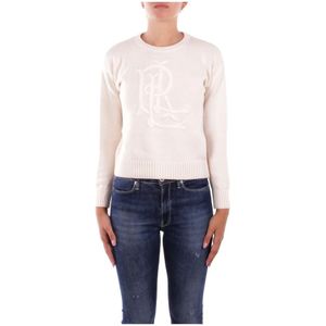 Ralph Lauren, Dames, Truien, Beige, Maat: 2XS Katoen,
