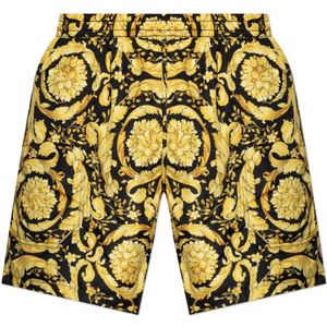 Versace, Heren, Badkleding, Geel, Maat: S Poliester,