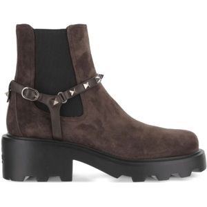 Valentino, Dames, Schoenen, Bruin, Maat: 39 1/2 EU Suède,