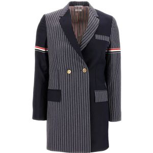 Thom Browne, Dames, Jassen, Veelkleurig, Maat: XS Wol,
