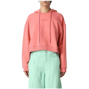 Stella McCartney, Dames, Sweatshirts & Hoodies, Roze, Maat: 2XS Katoen,