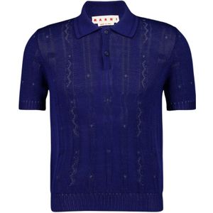 Marni, Heren, Truien, Blauw, Maat: S Katoen,