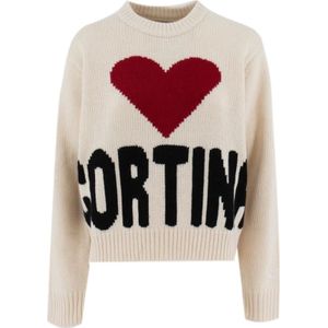 MC2 Saint Barth, Dames, Truien, Beige, Maat: S Jersey,