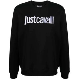 Just Cavalli, Heren, Sweatshirts & Hoodies, Zwart, Maat: M