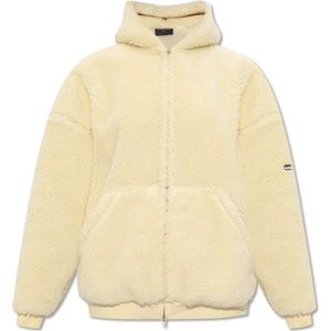 Balenciaga Fleece hoodie , Beige , Dames , Maat: XL