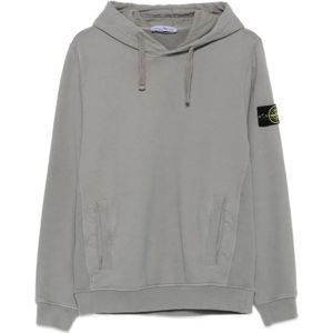 Stone Island, Heren, Sweatshirts & Hoodies, Grijs, Maat: S