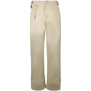 Burberry, Dames, Broeken, Beige, Maat: 3XS