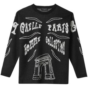 Gaëlle Paris, Heren, Truien, Zwart, Maat: M Katoen,