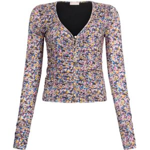 Liu Jo, Dames, Tops, Veelkleurig, Maat: XS Jersey,