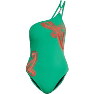 Tory Burch, Dames, Badkleding, Groen, Maat: L Nylon,