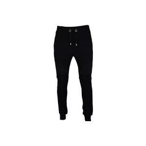 Balmain Zwarte Polyamide en Katoenen Joggingbroek , Black , Heren , Maat: S