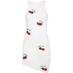 Philipp Plein, Dames, Jurken, Wit, Maat: S Katoen,