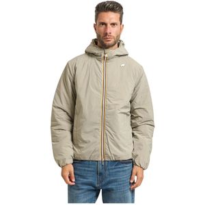 K-Way, Heren, Jassen, Groen, Maat: L Nylon,