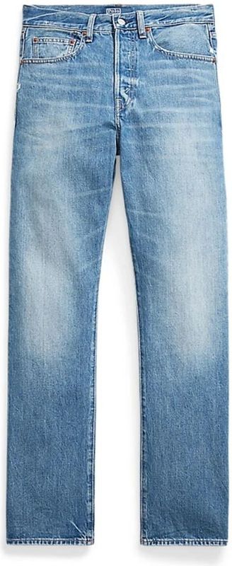 Polo Ralph Lauren - High Rise Relaxed Straight Jeans - Blauw - Dames
