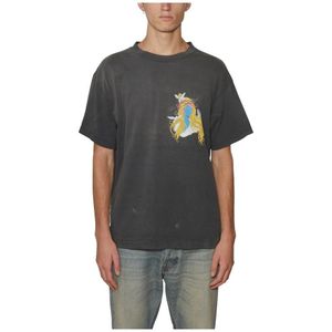 ©Saint M××××××, Heren, Tops, Grijs, Maat: M Katoen,