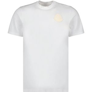 Moncler, Heren, Tops, Wit, Maat: S Katoen,