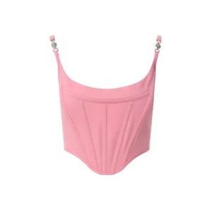 Versace Mouwloze Tops , Pink , Dames , Maat: S