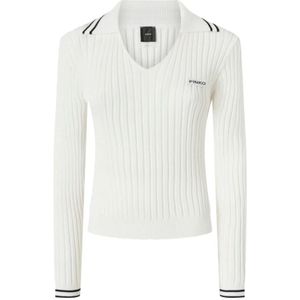 Pinko, Dames, Truien, Wit, Maat: L Viscose,