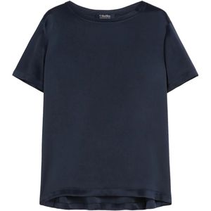 Max Mara, Dames, Tops, Blauw, Maat: XS