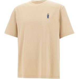 Maison Kitsuné, Heren, Tops, Beige, Maat: L Katoen,