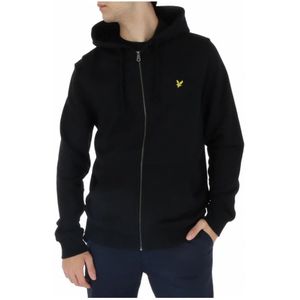 Lyle & Scott, Heren, Sweatshirts & Hoodies, Zwart, Maat: XL Katoen,